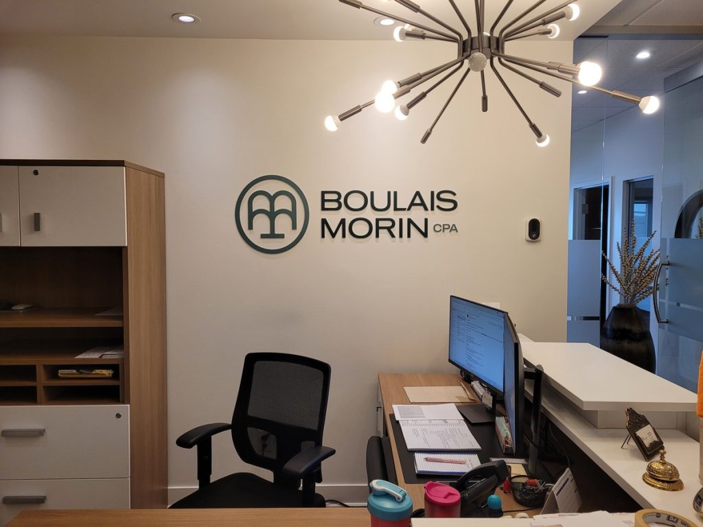 Logo 3D pour réception